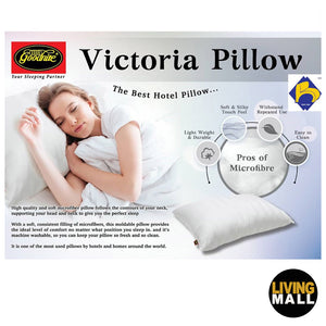 Goodnite Victoria Pillow Microfiber 5-Star Hotel Pillow