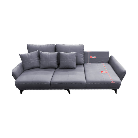 Image of Nordic 1/2/3/4 Seater Leather Sofa In 4 Colours