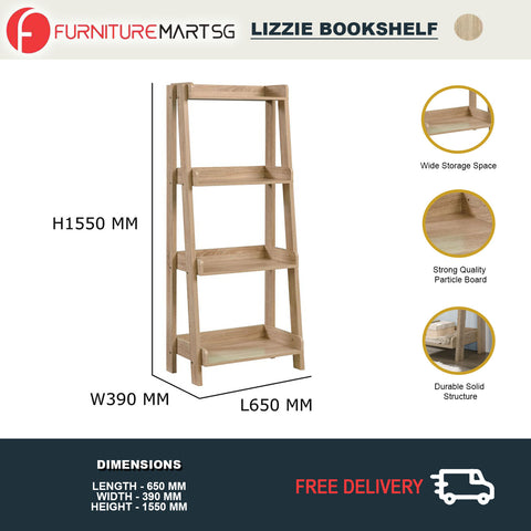 Image of Lizzie Display Rack Cum Bookshelf