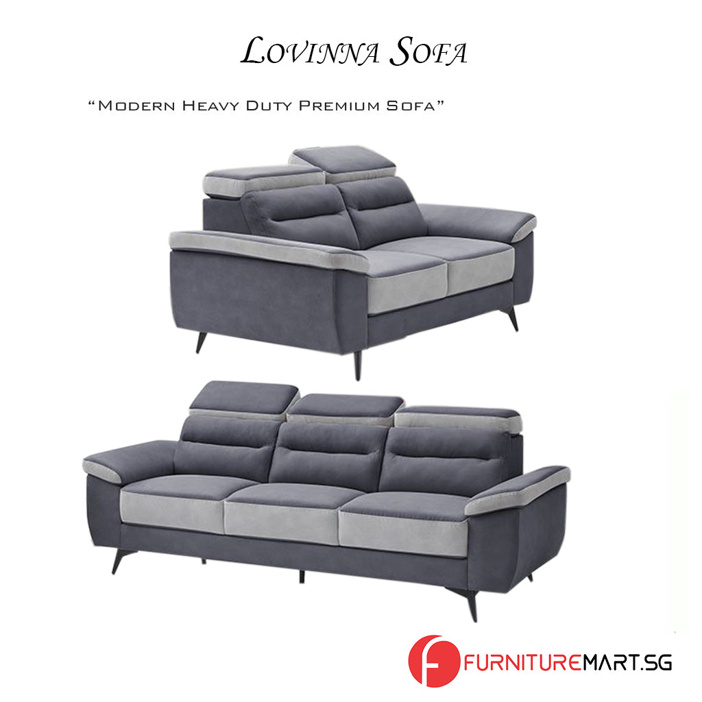 Lovinna 2-Seater and 3-Seater Sofa Pet Pocketed Spring System
