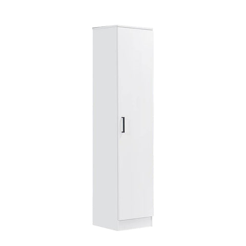 Image of Cyprus Series 1 Doors Tall Wardrobe in Full White Colour