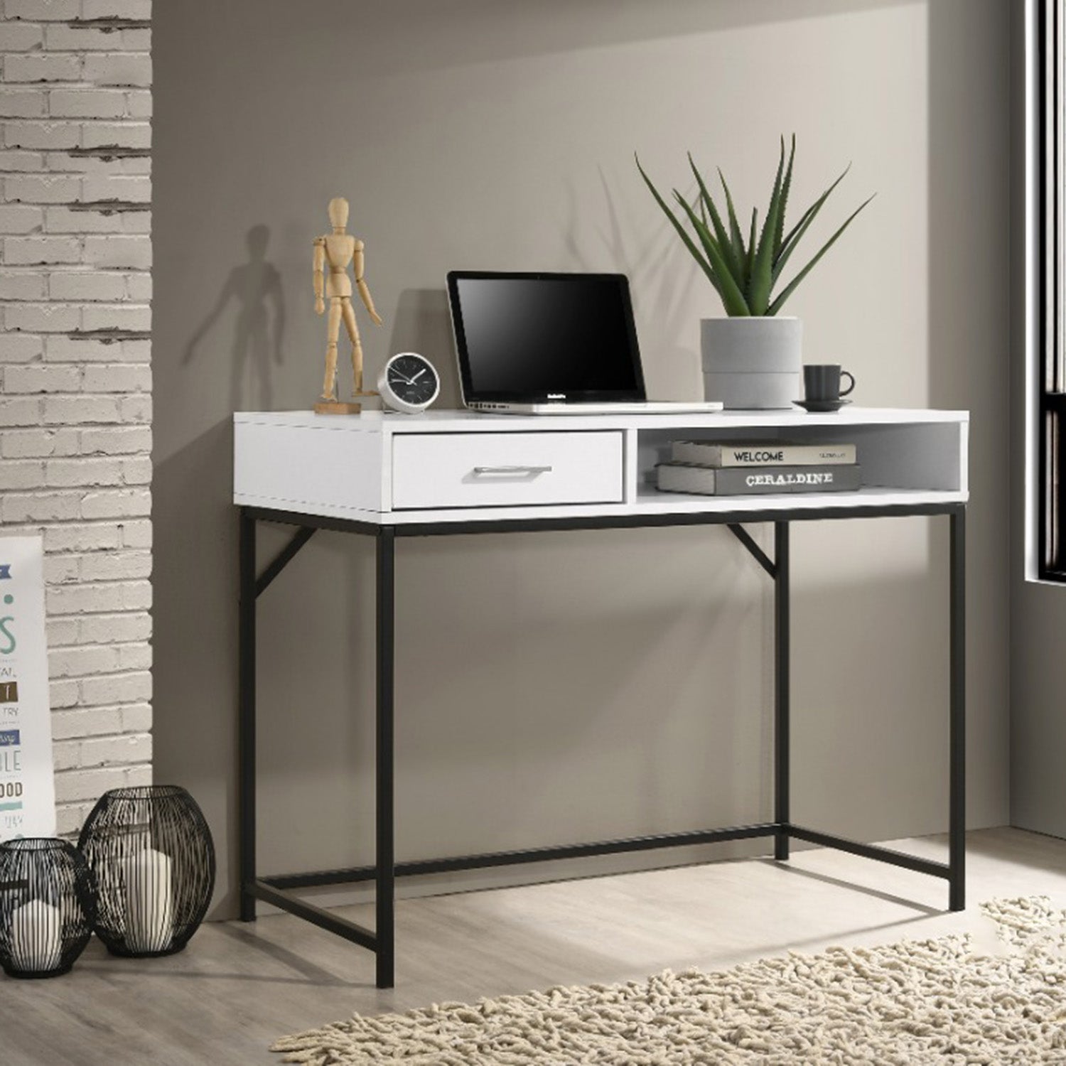 Metis Series 2 Writing Table Series Wooden Study Desk/Computer Table