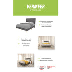 Vermeer Divan Bed Frame 6" Pencil Leg In 5 Colors