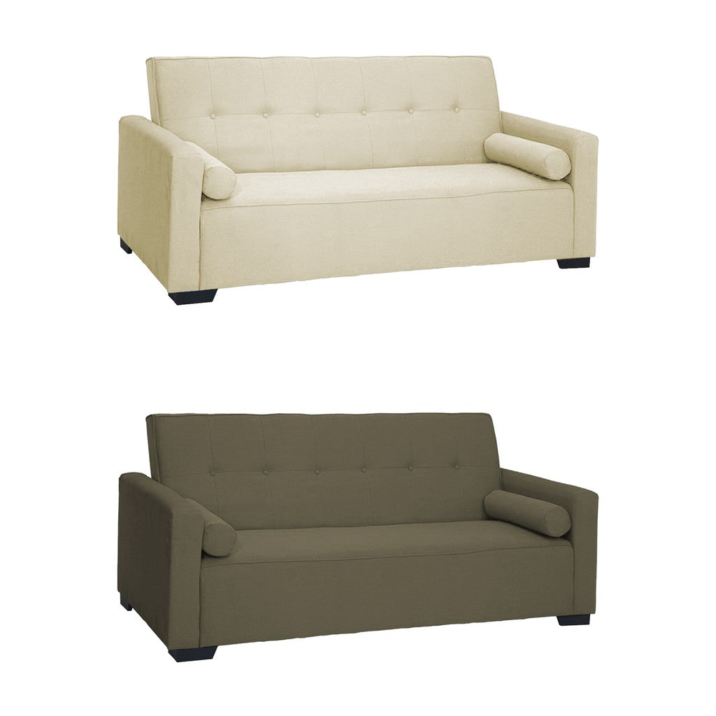 Nikita Series Leather/Fabric Sofa 3 Seater Convertible Sofa Bed In 8 Colours-Sofa-Furnituremart.sg