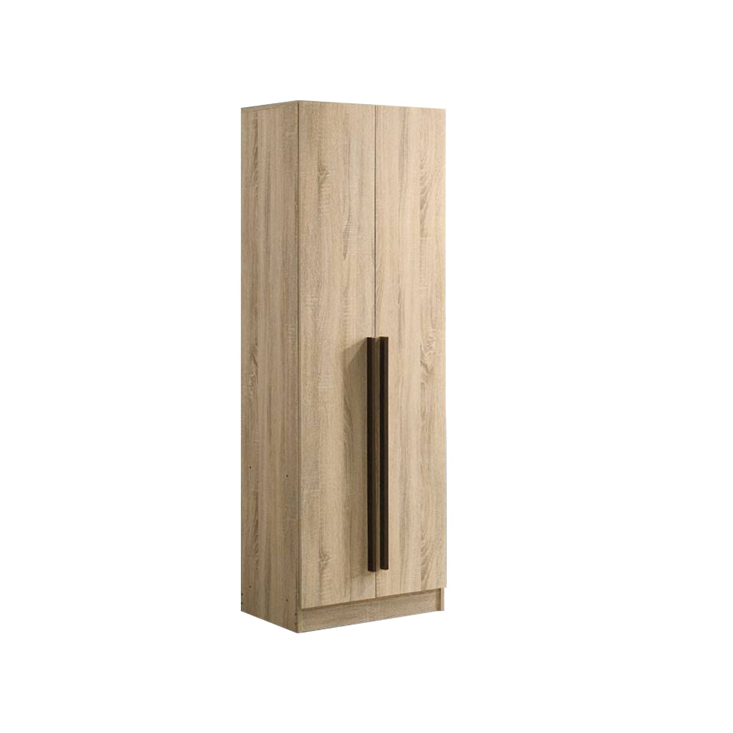 Zarya Series 1 Tall 2 Door Wardrobe Cabinet In Natural Oak Colour