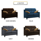 Kim Series 2/3 Seater High Back L-Shape Fabric Sofa In 4 Colours-Sofa-Furnituremart.sg