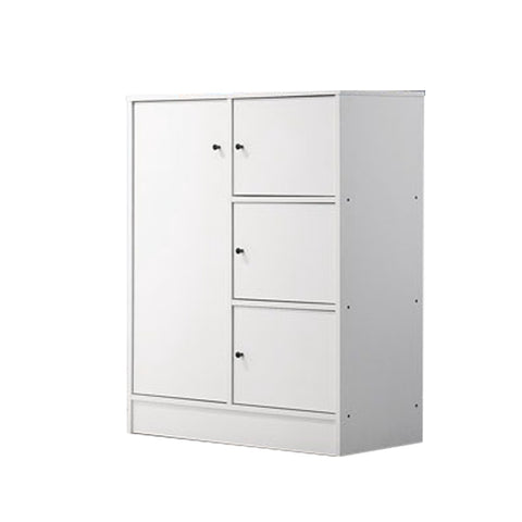 Image of Kim Series 1 Wooden Wardrobe, Children Cabinet, Multi Purpose Storage In White Colour