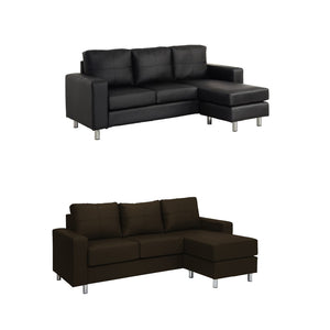 Rosita Series L-Shaped Faux Leather Convertible Sofa Set in 8 Colours-Sofa-Furnituremart.sg
