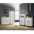HEMNES 3 Doors Shoe Cabinet / Multi Function Shoe Rack / Strong Construction Laminate Wood