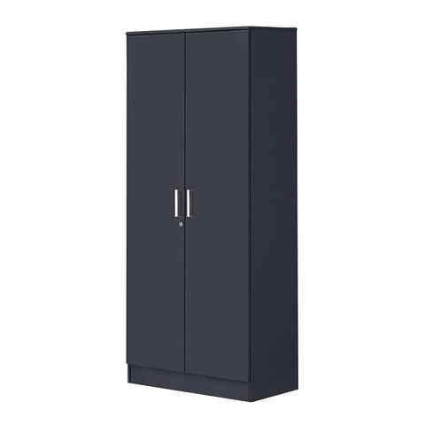 Image of Panama Series 2 Door Wardrobe in Dark Grey Colour