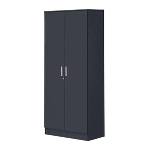 Panama Series 2 Door Wardrobe in Dark Grey Colour