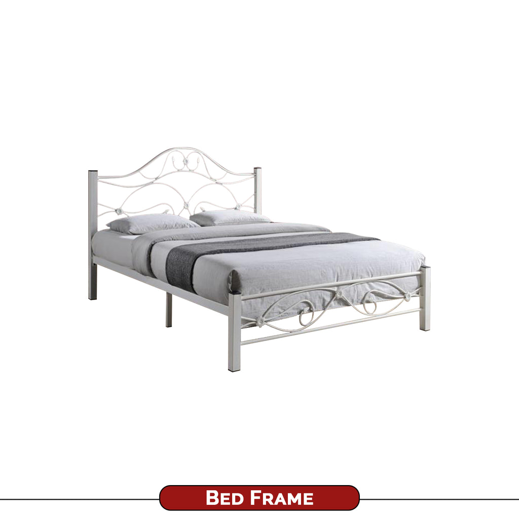 Eldeah Queen Size Metal Bed Frame with Optional 6" Mattress Add On