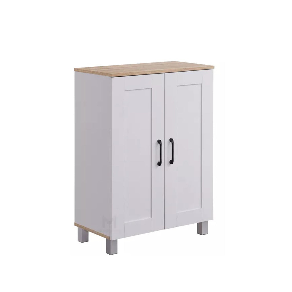 HEMNES 2 Doors Shoe Cabinet / Multi Function Shoe Rack / Strong Construction Laminate Wood