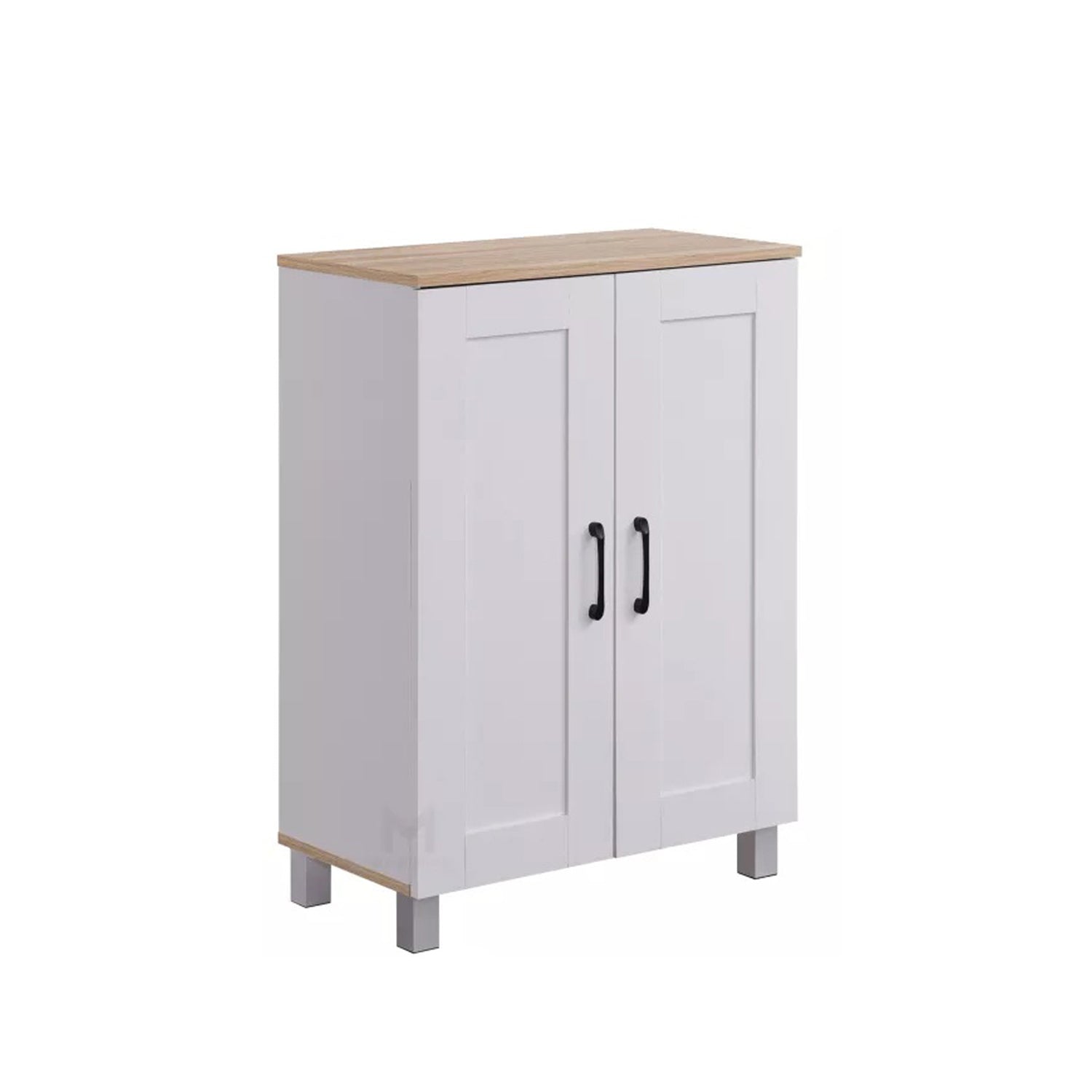 HEMNES 2 Doors Shoe Cabinet / Multi Function Shoe Rack / Strong Construction Laminate Wood
