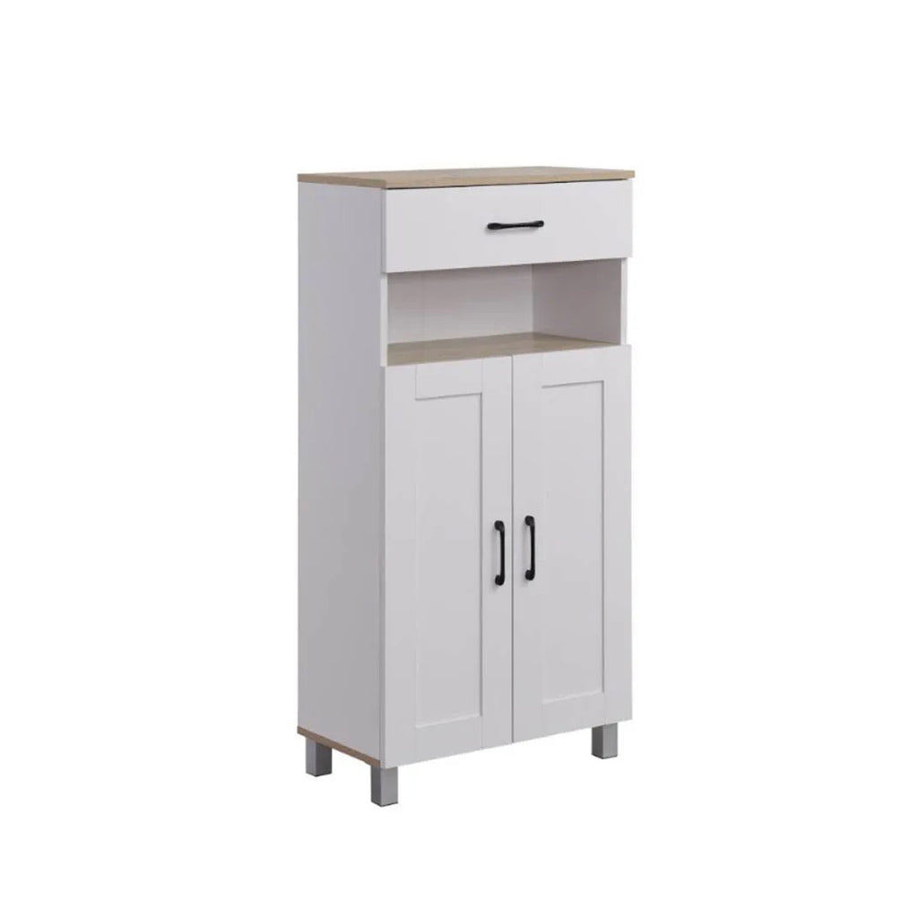 HEMNES 2 Doors + 1 Drawer Shoe Cabinet / Multi Function Shoe Rack / Strong Construction Laminate Wood