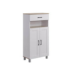HEMNES 2 Doors + 1 Drawer Shoe Cabinet / Multi Function Shoe Rack / Strong Construction Laminate Wood