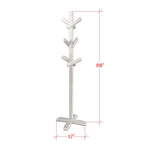 Piya Solid Pine Wood 6 Hooks Standing Clothing Rack-Clothing Rack-Furnituremart.sg