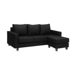 Farhita L- Shaped Leather/ Fabric Sofa In 8 Colours-Sofa-Furnituremart.sg