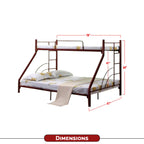 Devon Metal Double Decker Bed Frame with Optional Mattress Add On