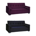 Nikita Series Leather/Fabric Sofa 3 Seater Convertible Sofa Bed In 8 Colours-Sofa-Furnituremart.sg