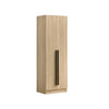 Zarya Series 2 Tall 2 Door Wardrobe Cabinet In Natural Oak Colour