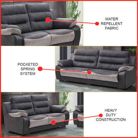 Image of Marli Series 2-Seater + 3-Seater Sofa Set Water Repellent Fabric