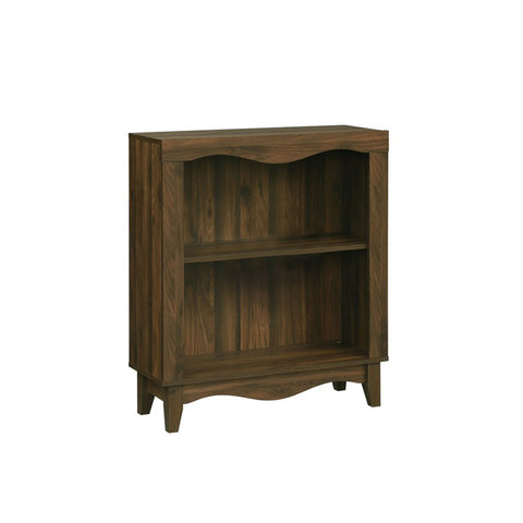 Image of NALIS 2-Tier Book Shelf, Display Cabinet in White And Walnut Color