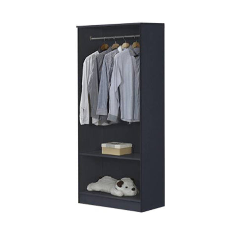 Image of Panama Series 2 Door Wardrobe in Dark Grey Colour