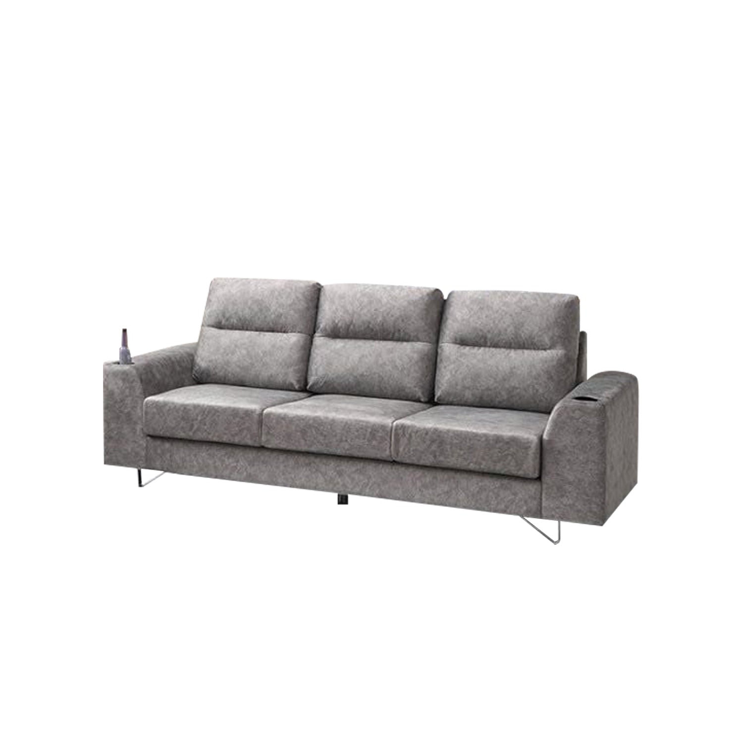 Fellie Series 2/3-Seater Sofa Set w/ Bottle Holder - Pet-Friendly Material Option