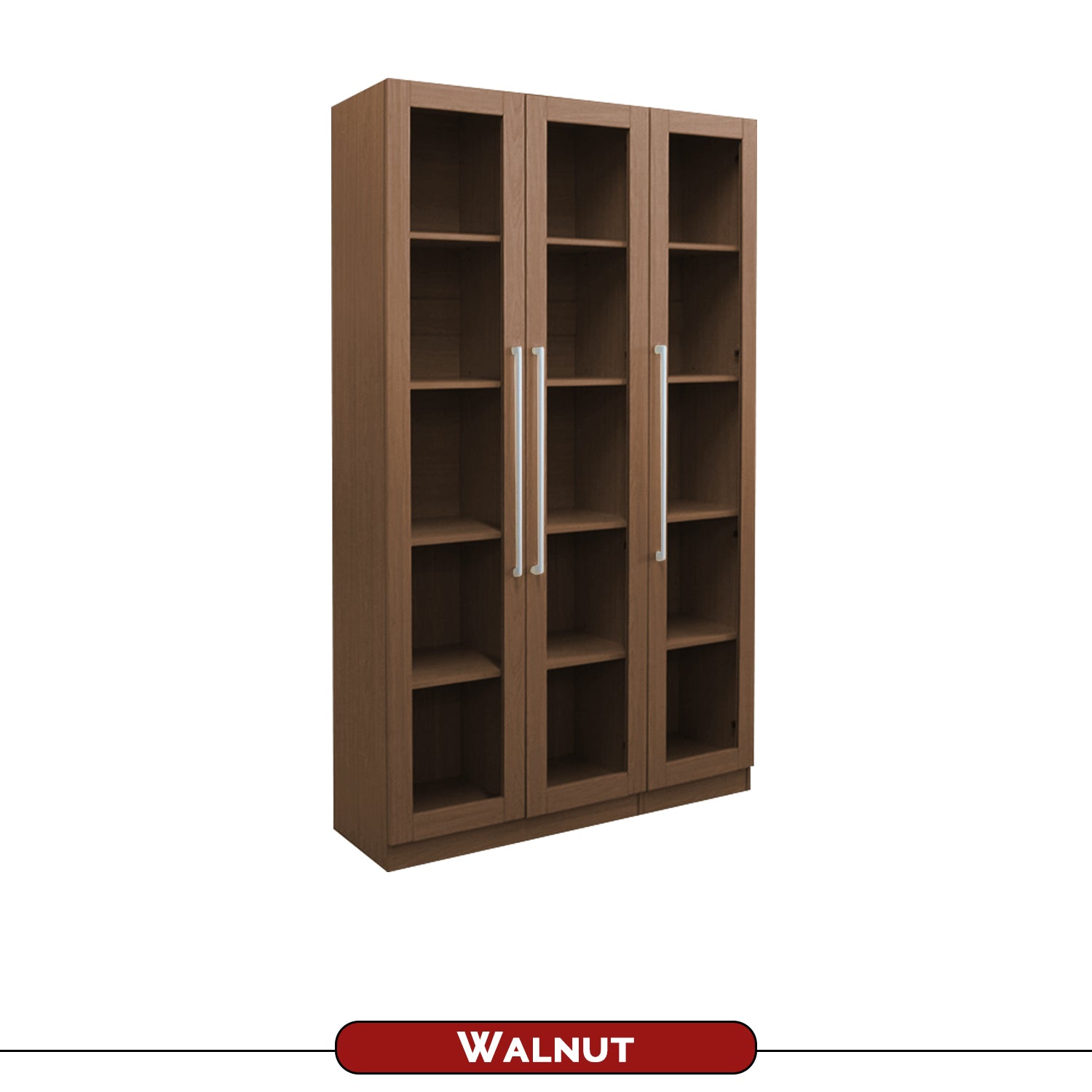 Darra Series 5 Bookshelf With Glass Doors In 3 Colors