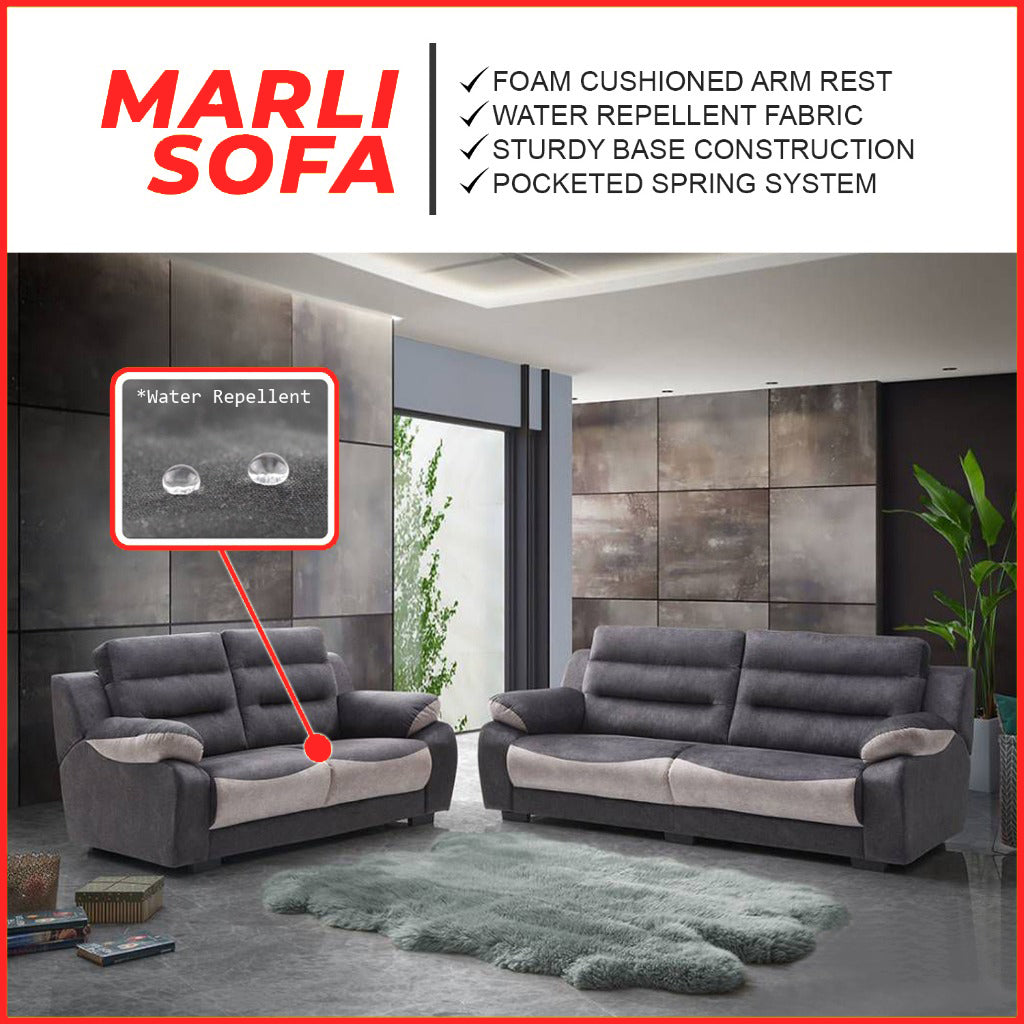 Marli Series 2-Seater + 3-Seater Sofa Set Water Repellent Fabric