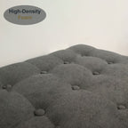 Mamba in Grey Storage Bench Chair/ Sofa Sectional/ Heavy Duty Bench Chairs