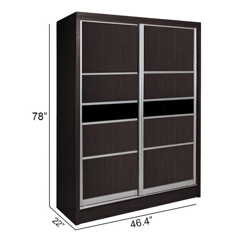 Cielo Series 3 2-Door Sliding Door Wardrobe Multicompartment