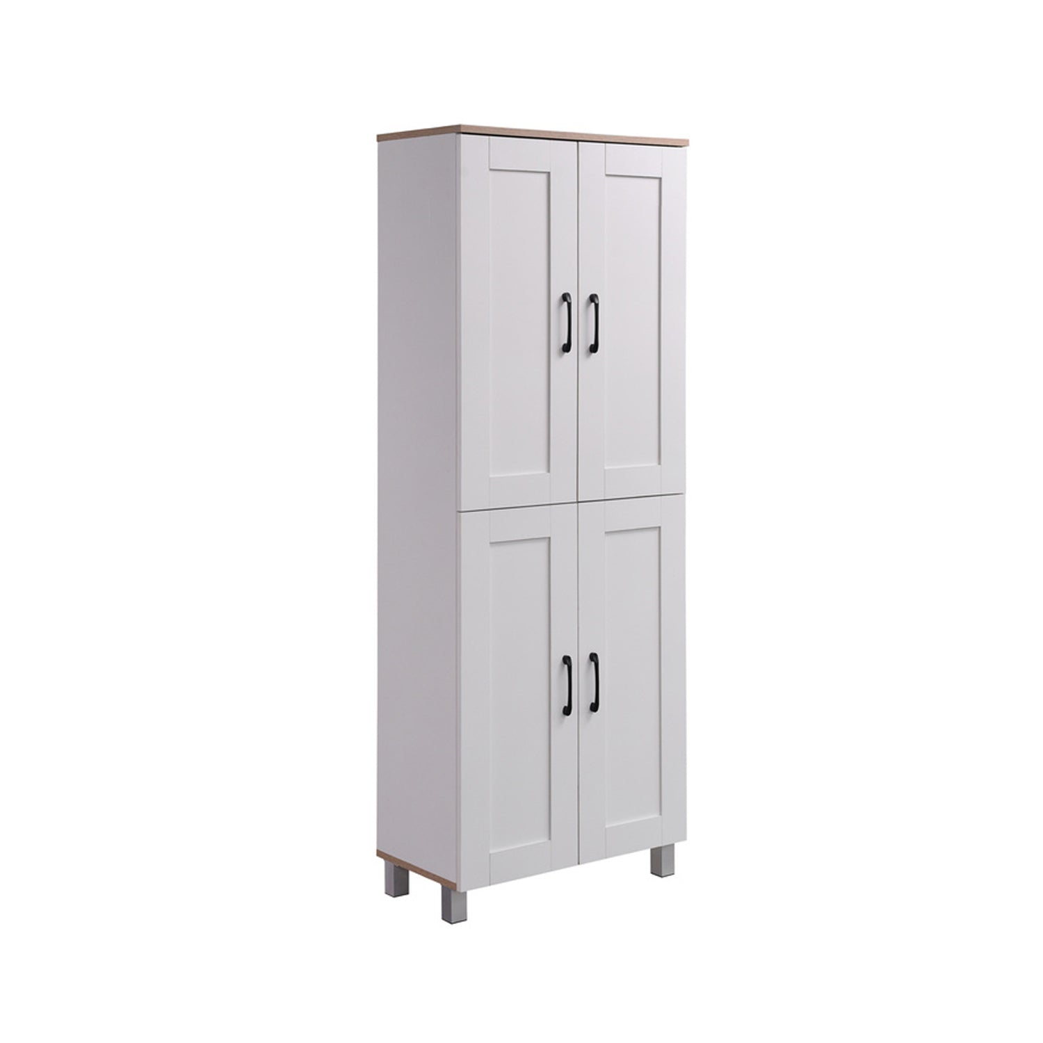 HEMNES 4 Doors Shoe Cabinet / Multi Function Shoe Rack / Strong Construction Laminate Wood