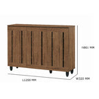 Merlot 3 Doors Shoes Cabinet Storage