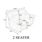 Horgar Series 1/2/3 Seater Faux Leather Sofa With Ottoman