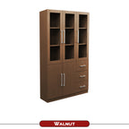 Darra Series 10 Bookshelf With Glass Doors In 3 Colors