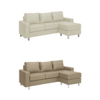 Rosita Series L-Shaped Faux Leather Convertible Sofa Set in 8 Colours-Sofa-Furnituremart.sg