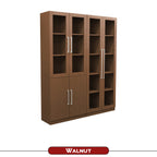 Darra Series 4 Bookshelf With Glass Doors In 3 Colors