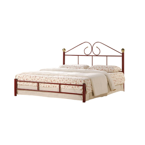 Image of Metal Bed Frame With Foam Mattress Package In Queen Size-Bed Frame-Furnituremart.sg