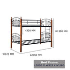 Orra Double Decker / Strong Metal Bar With Solid Wood / Splitable Bed / 1 Double Decker Convertible to 2 w/ Mattress Add On