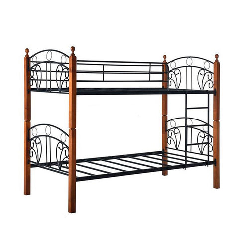 Image of Orra Double Decker / Strong Metal Bar With Solid Wood / Splitable Bed / 1 Double Decker Convertible to 2