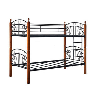Orra Double Decker / Strong Metal Bar With Solid Wood / Splitable Bed / 1 Double Decker Convertible to 2 w/ Mattress Add On