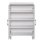 HEMNES 2 Doors Shoe Cabinet / Multi Function Shoe Rack / Strong Construction Laminate Wood