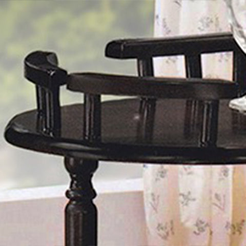 Image of Classic Elegant Heavy Duty Dining/Kitchen Trolley Cart in Wooden Wenge