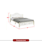 Eldeah Queen Size Metal Bed Frame with Optional 6" Mattress Add On