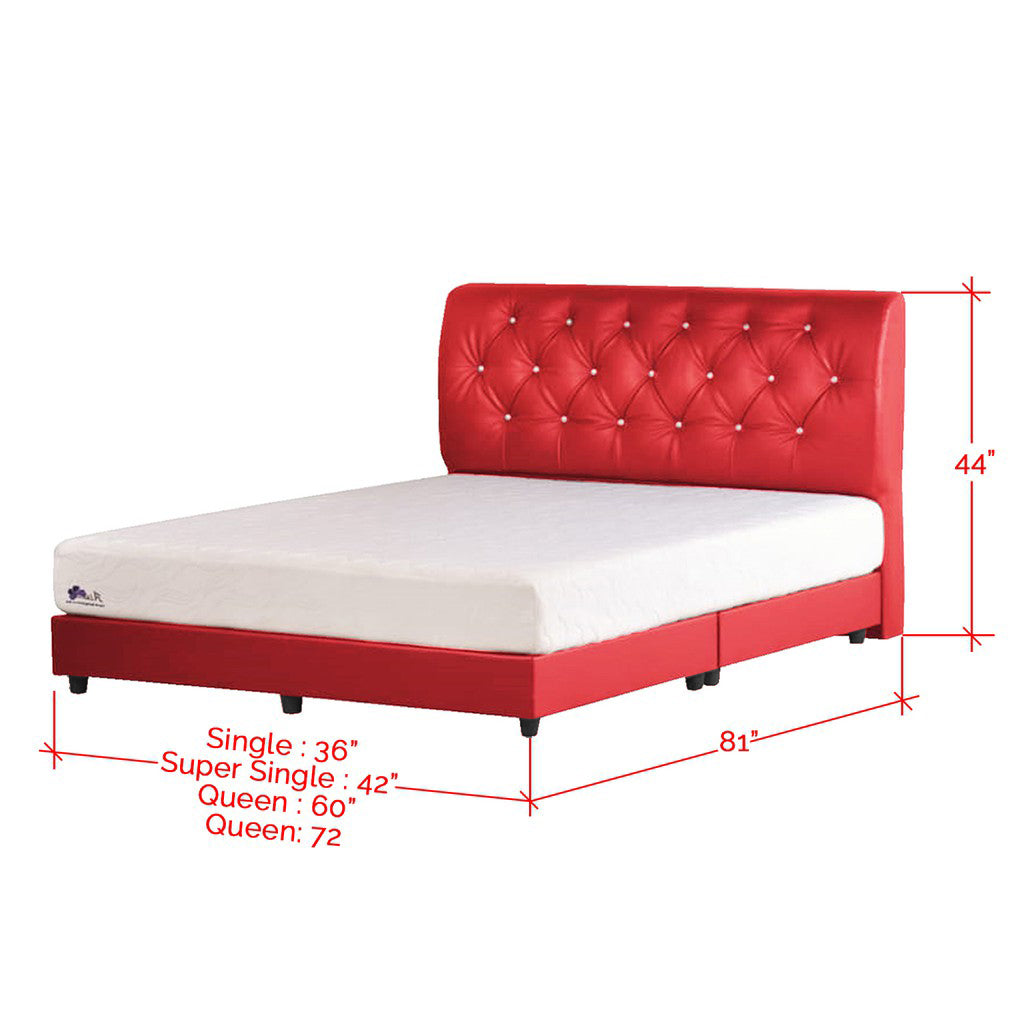 Shivom C Series Leather Divan Bed Frame In Single, Super Single, Queen, and King Size