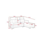 Harper Series 1/2/3 Seater Leather/ Fabric Sofa Set With Chaise In 12 Colours-Furnituremart.sg