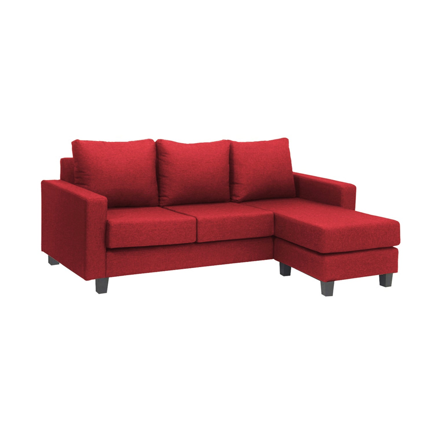 Farhita L- Shaped Leather/ Fabric Sofa In 8 Colours-Sofa-Furnituremart.sg