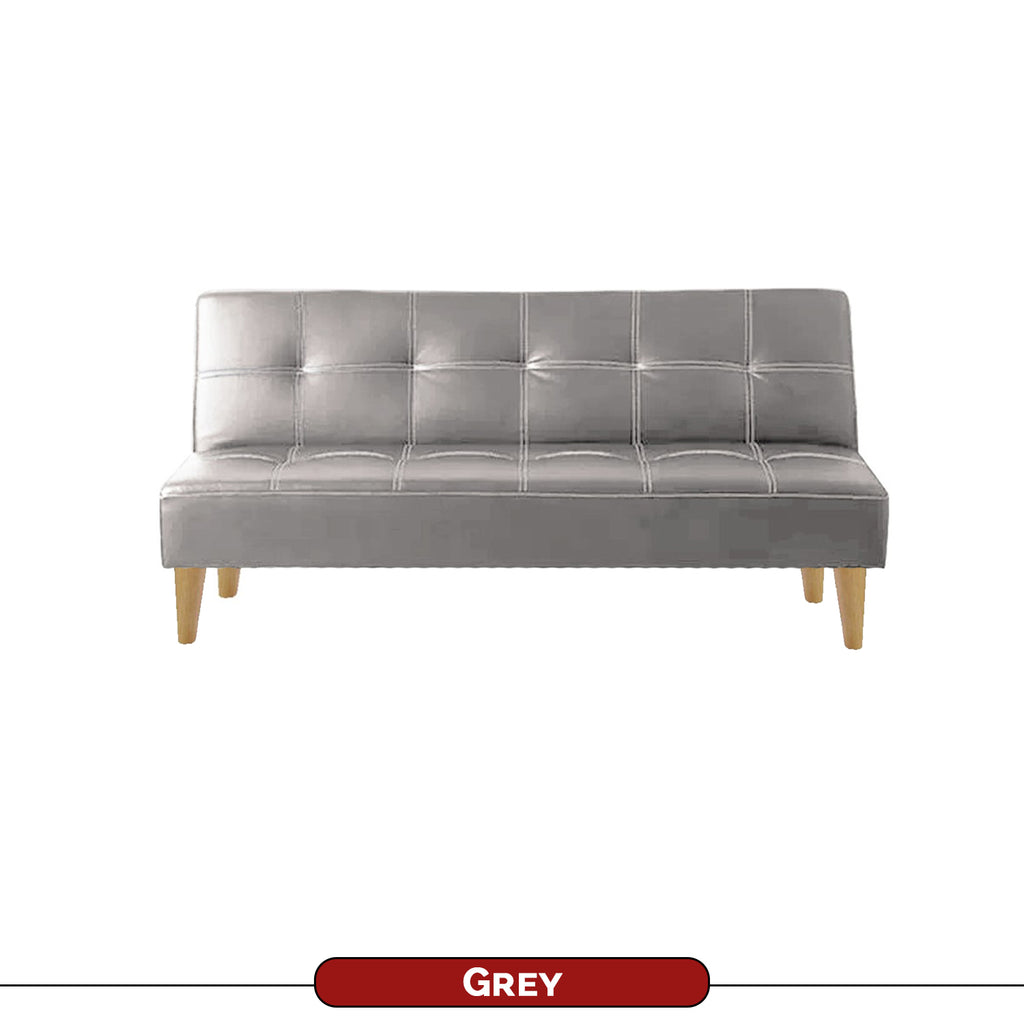 Sofia 6 Feet Leather Sofa Bed In 4 Colours
